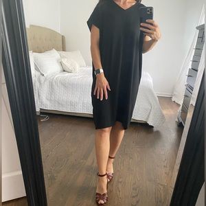Eileen Fisher Small black silk dress